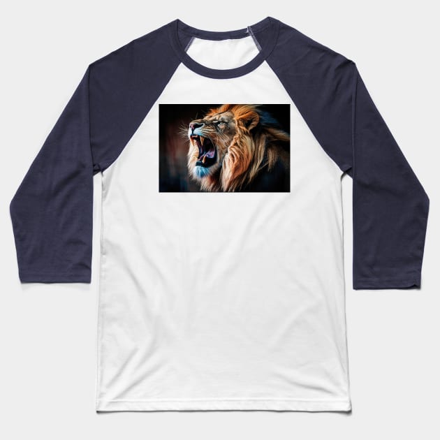 Roaring Lion Baseball T-Shirt by Tarrby